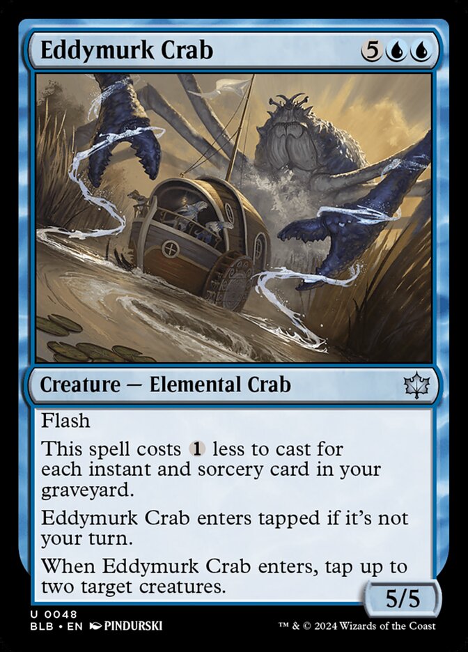 Eddymurk Crab (48) - Bloomburrow (BLB)