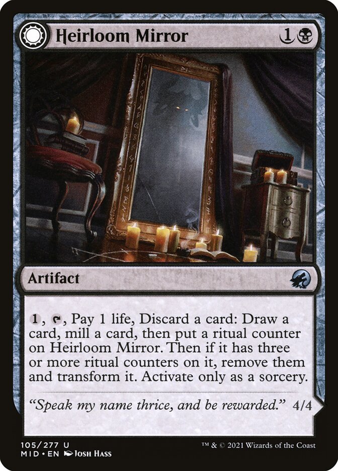 Heirloom Mirror // Inherited Fiend (105) - Innistrad: Midnight Hunt (MID)
