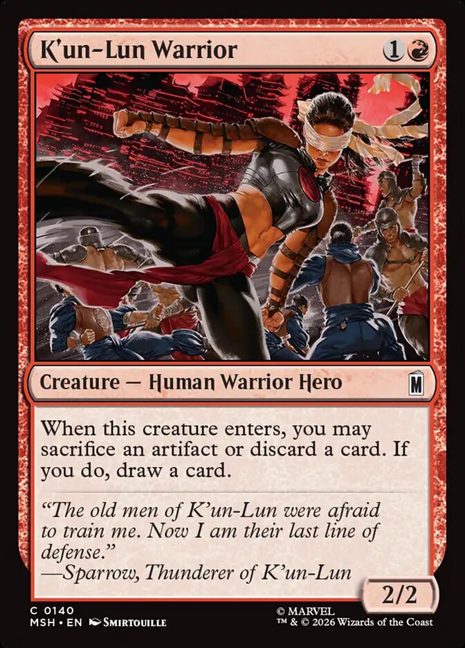 K'un-Lun Warrior (140) - Marvel Super Heroes (MSH)