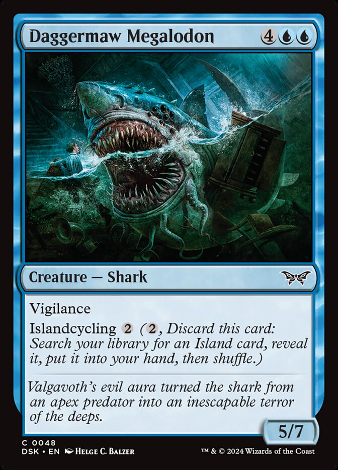 Daggermaw Megalodon (48) - Duskmourn: House of Horror (DSK)