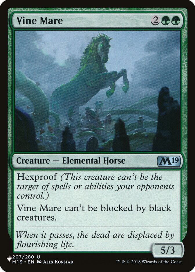 Vine Mare (M19-207) - The List (PLST)