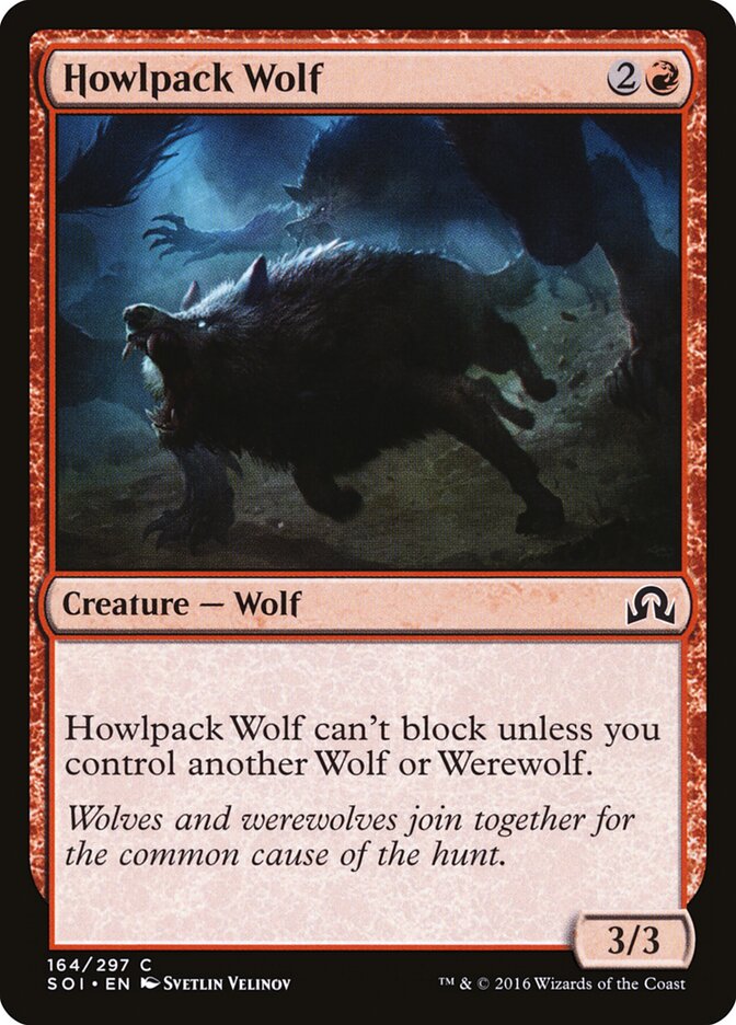 Howlpack Wolf (164) - Shadows over Innistrad (SOI)