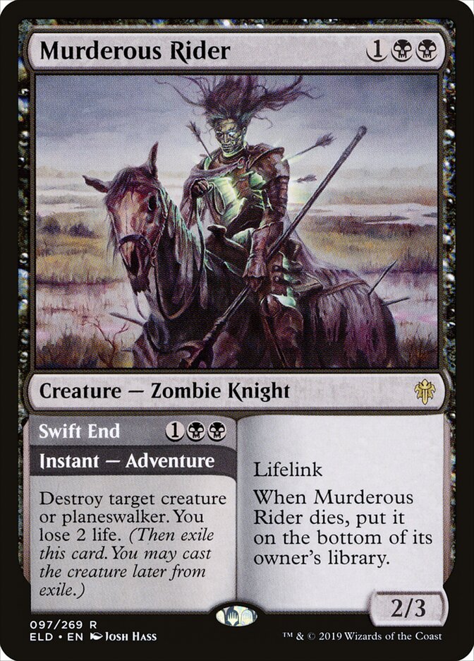 Murderous Rider // Swift End (97) - Throne of Eldraine (ELD)