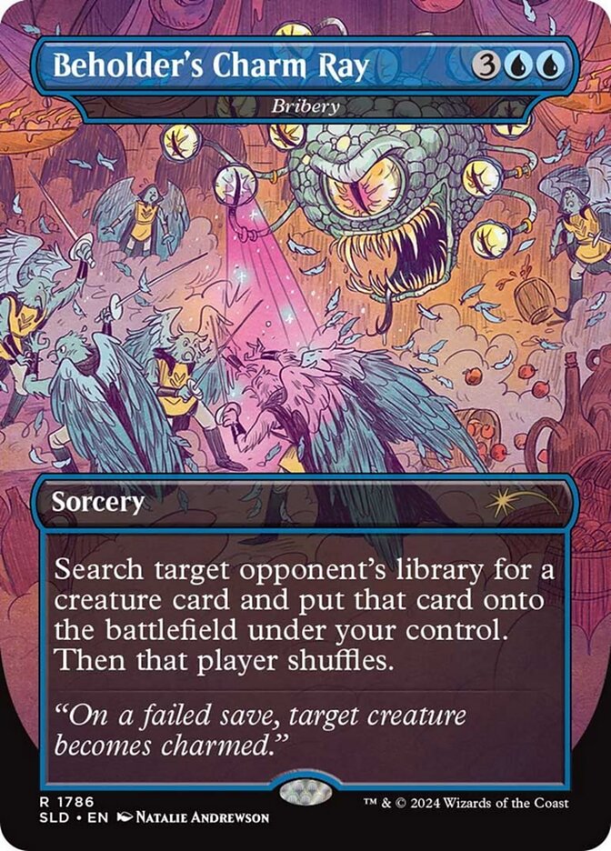 Beholder's Charm Ray - Bribery (1786) - Secret Lair Drop (SLD)