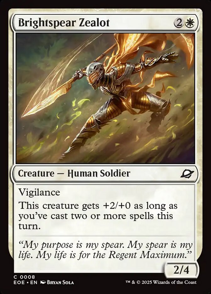 Brightspear Zealot (8) - Edge of Eternities (EOE)