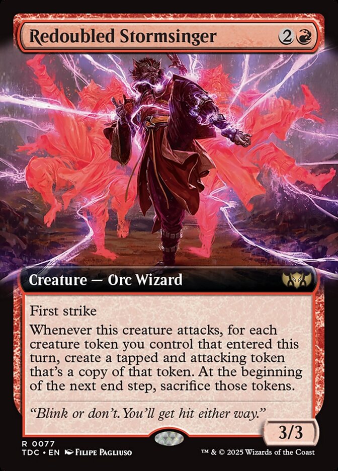 Redoubled Stormsinger (77) - Tarkir: Dragonstorm Commander (TDC)