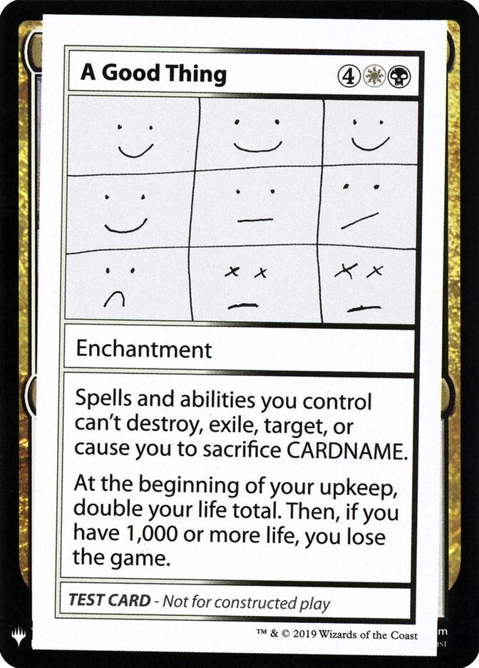 A Good Thing (86) - Mystery Booster Playtest Cards 2019 (CMB1)
