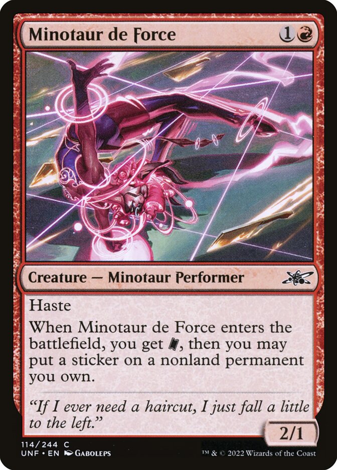 Minotaur de Force (114) - Unfinity (UNF)