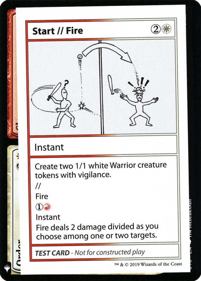 Start // Fire (101) - Mystery Booster Playtest Cards 2019 (CMB1)