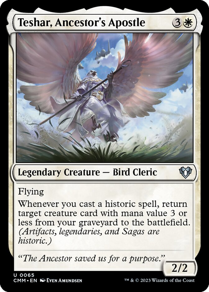 Teshar, Ancestor's Apostle (65) - Commander Masters (CMM)