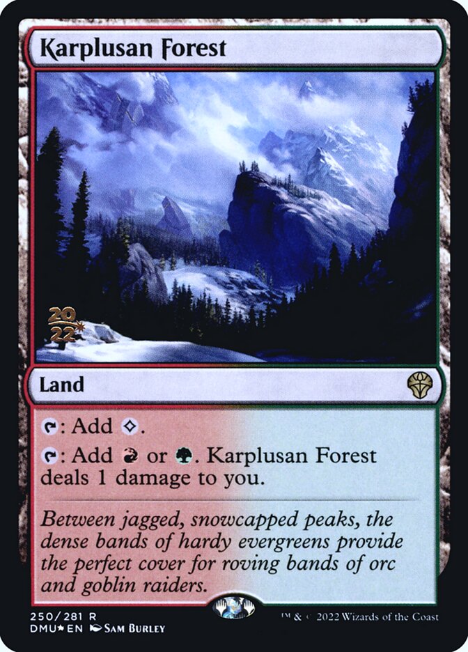 Karplusan Forest (250s) - Dominaria United Promos (PDMU)