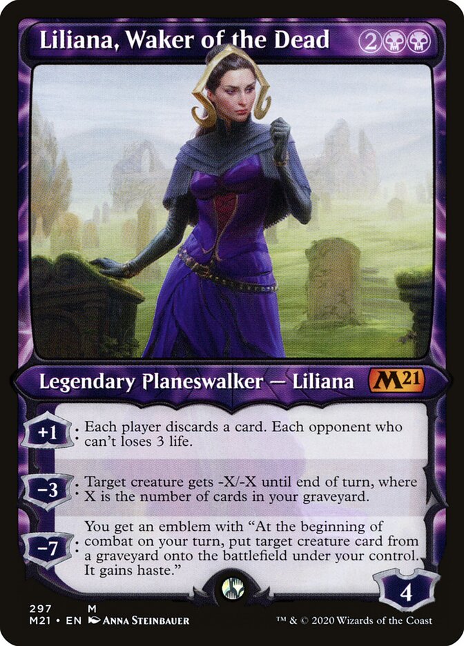 Liliana, Waker of the Dead (297) - Core Set 2021 (M21)