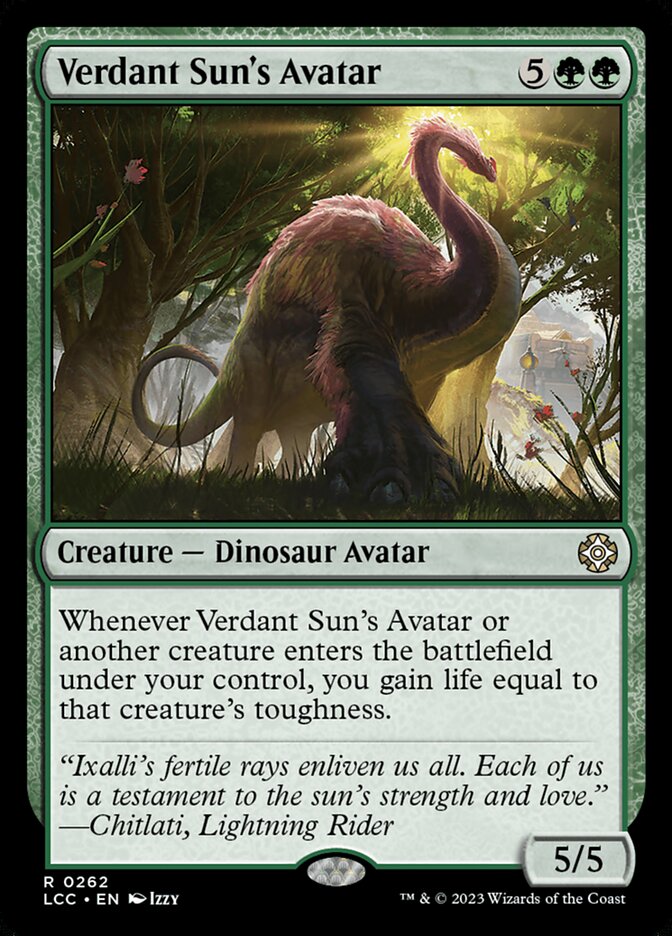 Verdant Sun's Avatar (262) - The Lost Caverns of Ixalan Commander (LCC)