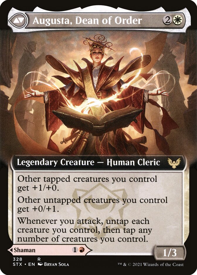 Plargg, Dean of Chaos // Augusta, Dean of Order (328) - Strixhaven: School of Mages (STX)