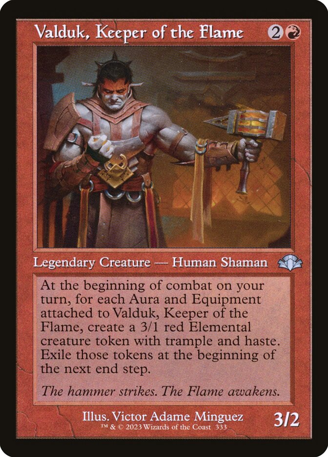 Valduk, Keeper of the Flame (333) - Dominaria Remastered (DMR)