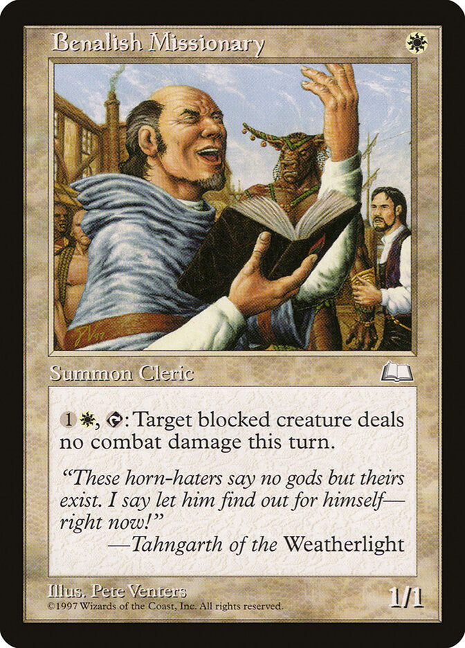 Benalish Missionary (10) - Weatherlight (WTH)