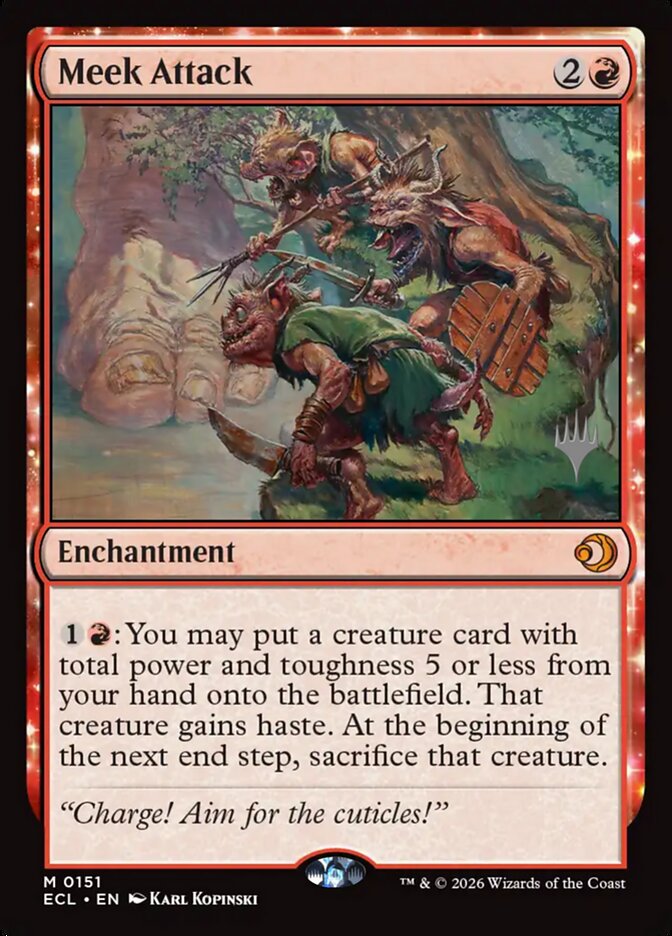 Meek Attack (151p) - Lorwyn Eclipsed Promos (PECL)