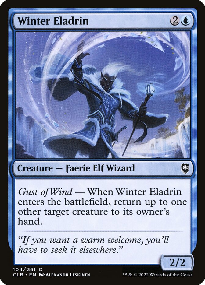 Winter Eladrin (104) - Commander Legends: Battle for Baldur's Gate (CLB)