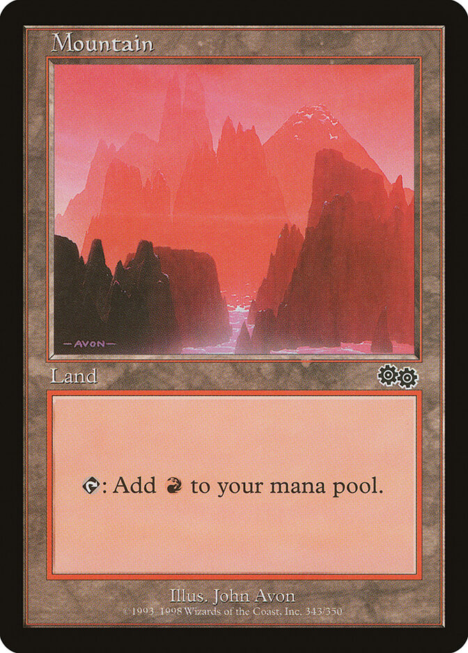 Mountain (343) - Urza's Saga (USG)