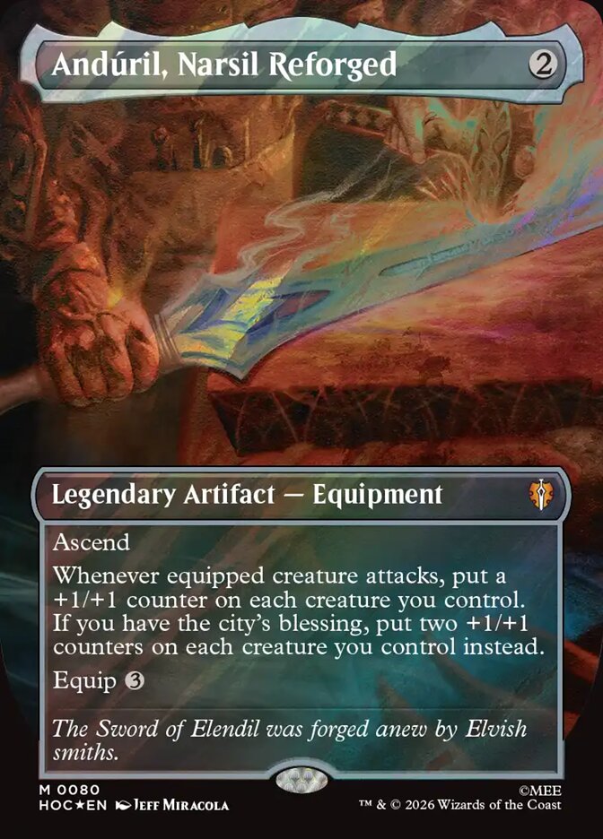 Andúril, Narsil Reforged (80) - The Hobbit Eternal (HOC)