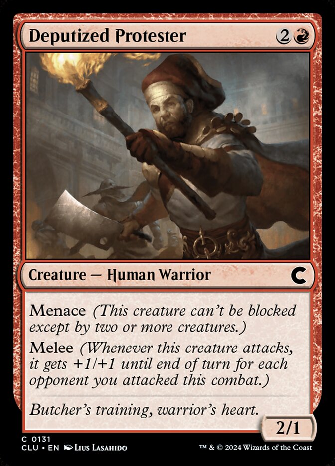 Deputized Protester (131) - Ravnica: Clue Edition (CLU)