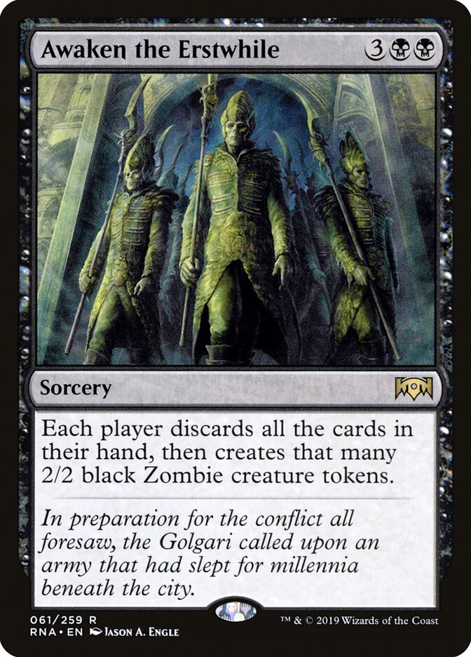 Awaken the Erstwhile (61) - Ravnica Allegiance (RNA)