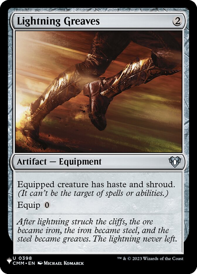 Lightning Greaves (CMM-398) - The List (PLST)