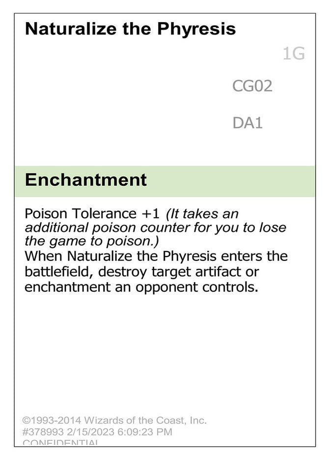 Naturalize the Phyresis (CG02a) - Unknown Event (UNK)
