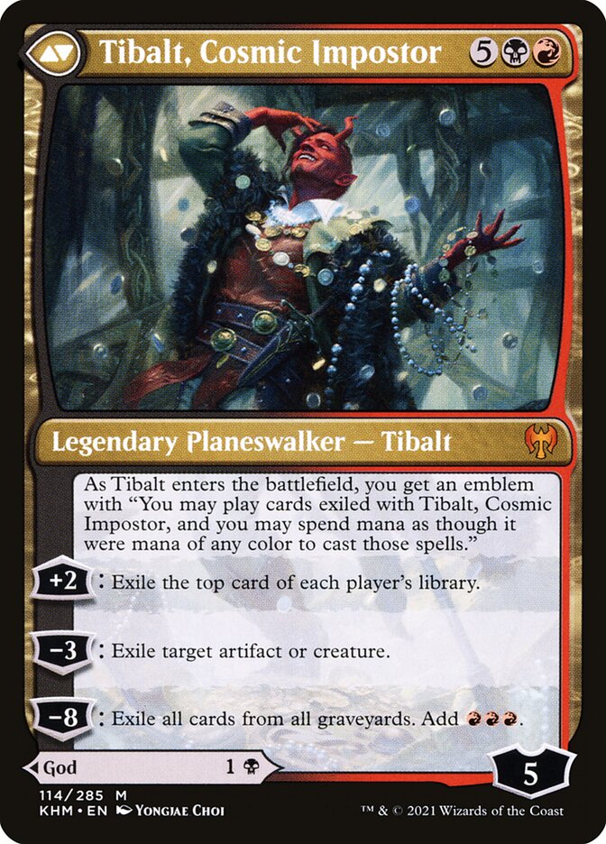 Valki, God of Lies // Tibalt, Cosmic Impostor (114) - Kaldheim (KHM)