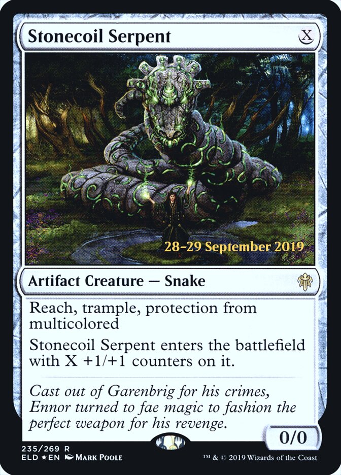 Stonecoil Serpent (235s) - Throne of Eldraine Promos (PELD)