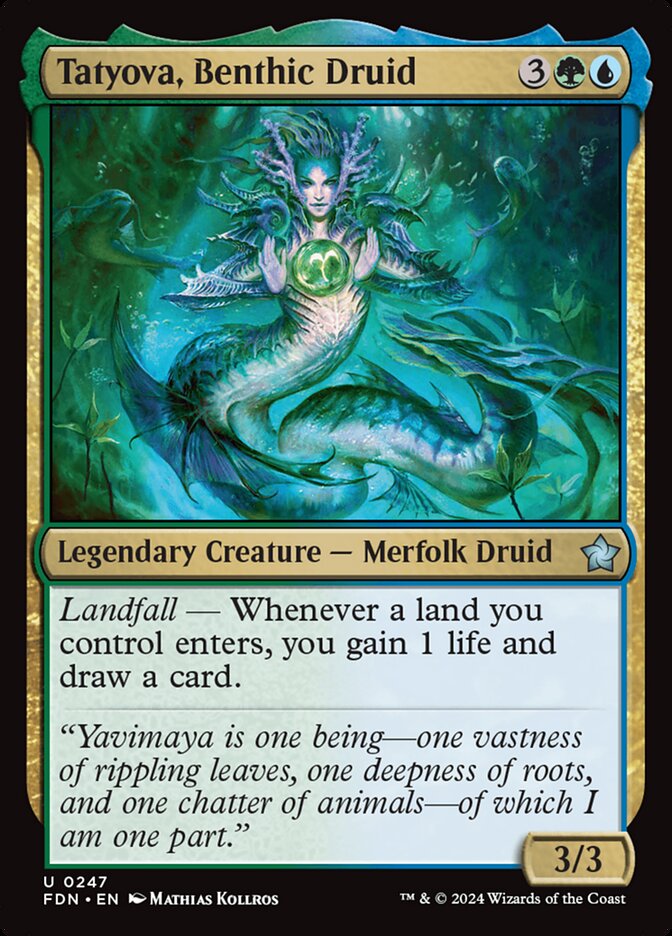 Tatyova, Benthic Druid (247) - Foundations (FDN)