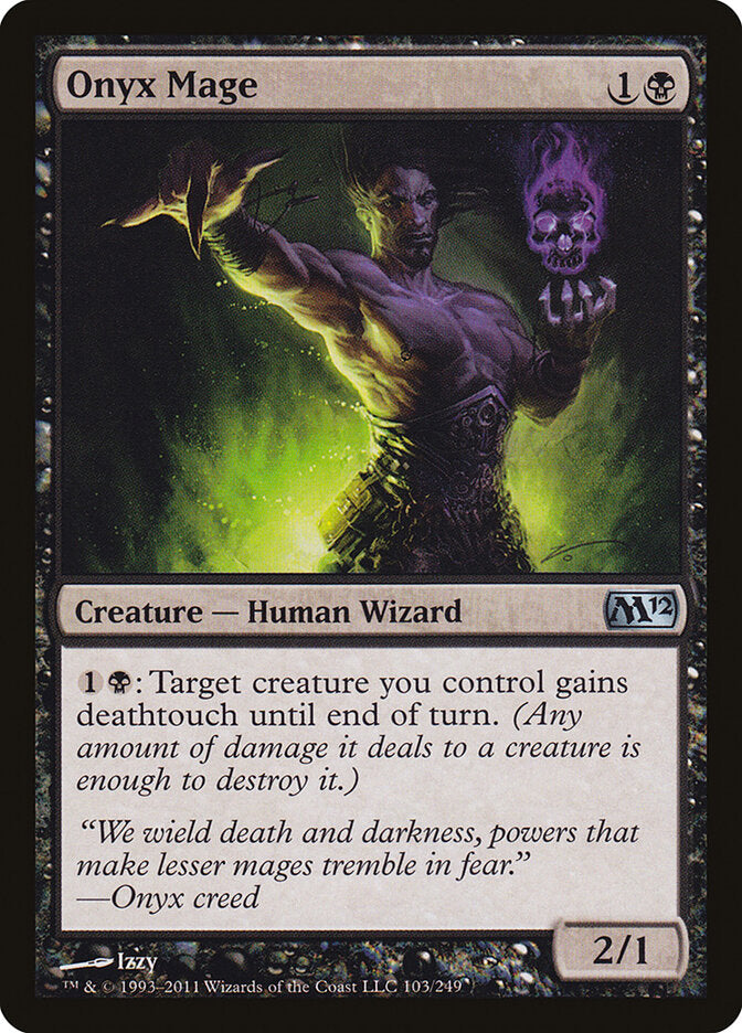 Onyx Mage (103) - Magic 2012 (M12)