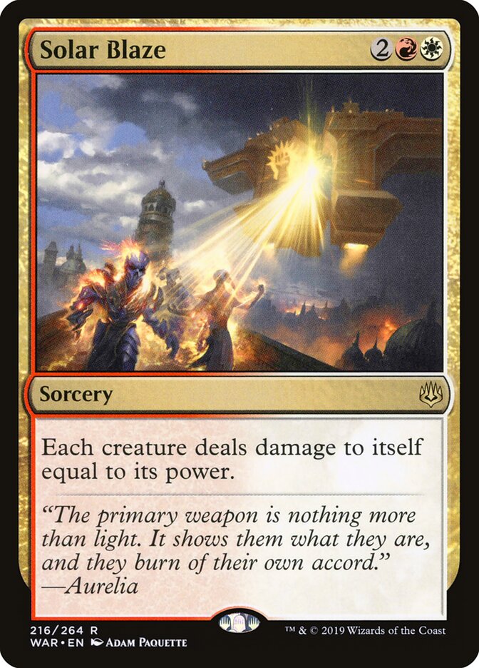 Solar Blaze (216) - War of the Spark (WAR)