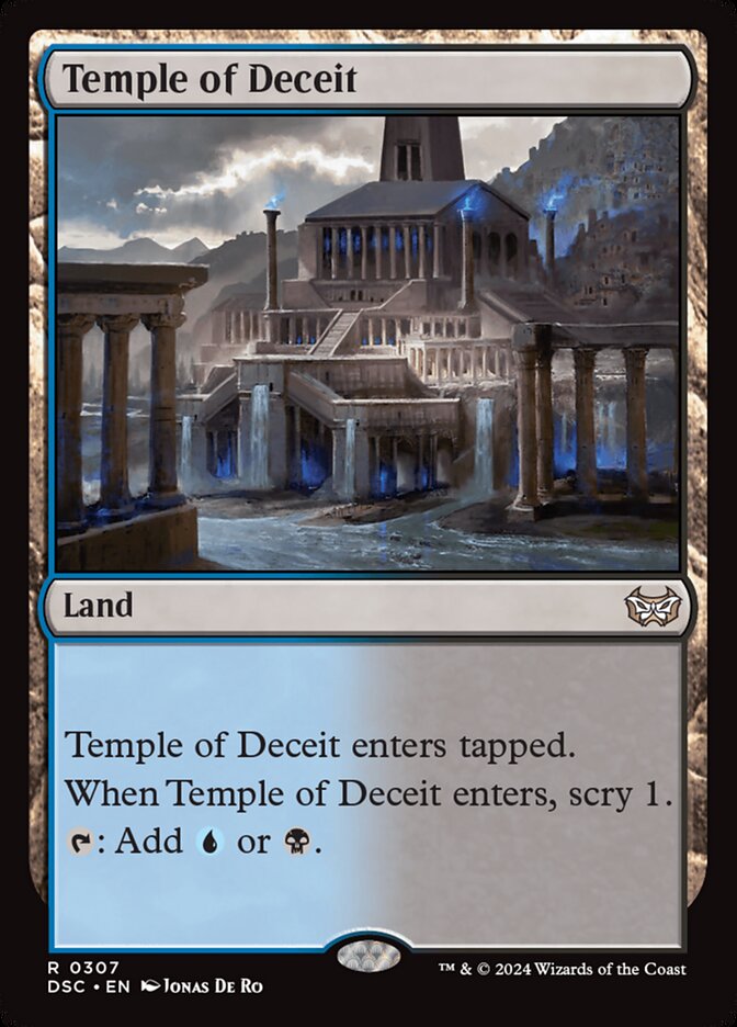 Temple of Deceit (307) - Duskmourn: House of Horror Commander (DSC)