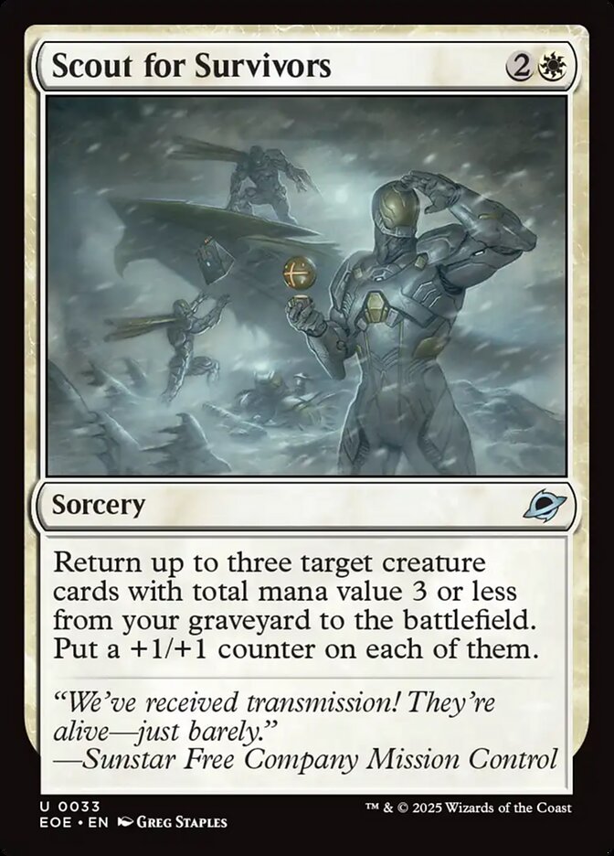 Scout for Survivors (33) - Edge of Eternities (EOE)