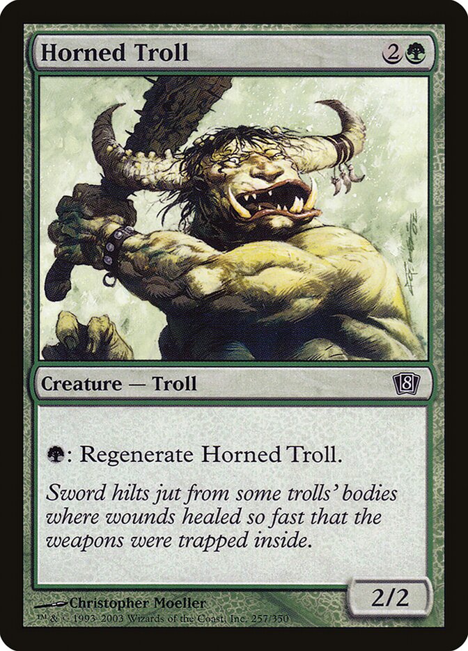 Horned Troll (257) - Eighth Edition (8ED)
