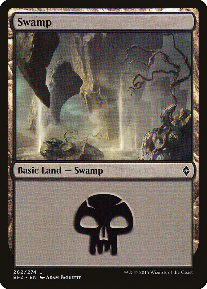 Swamp (262a) - Battle for Zendikar (BFZ)