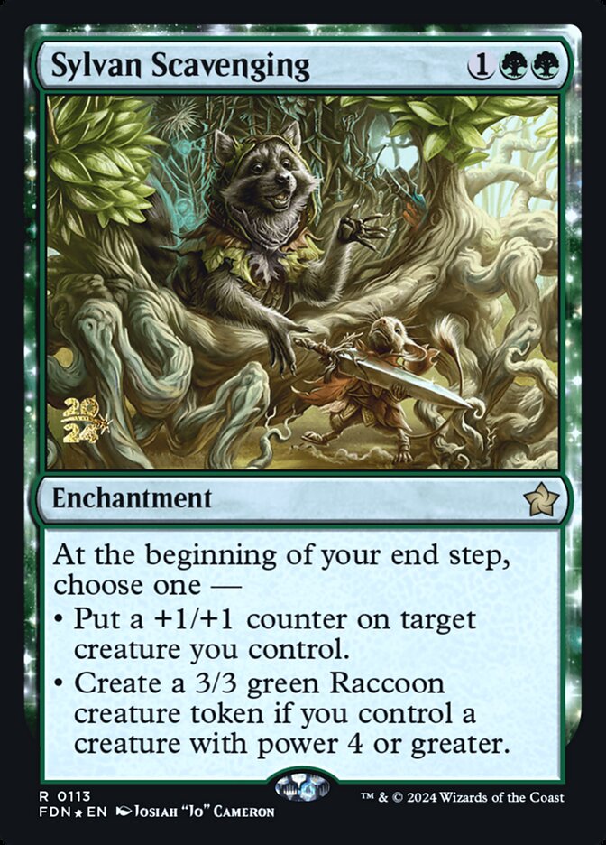 Sylvan Scavenging (113s) - Foundations Promos (PFDN)