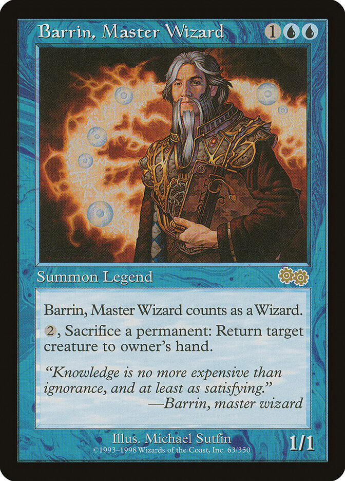 Barrin, Master Wizard (63) - Urza's Saga (USG)