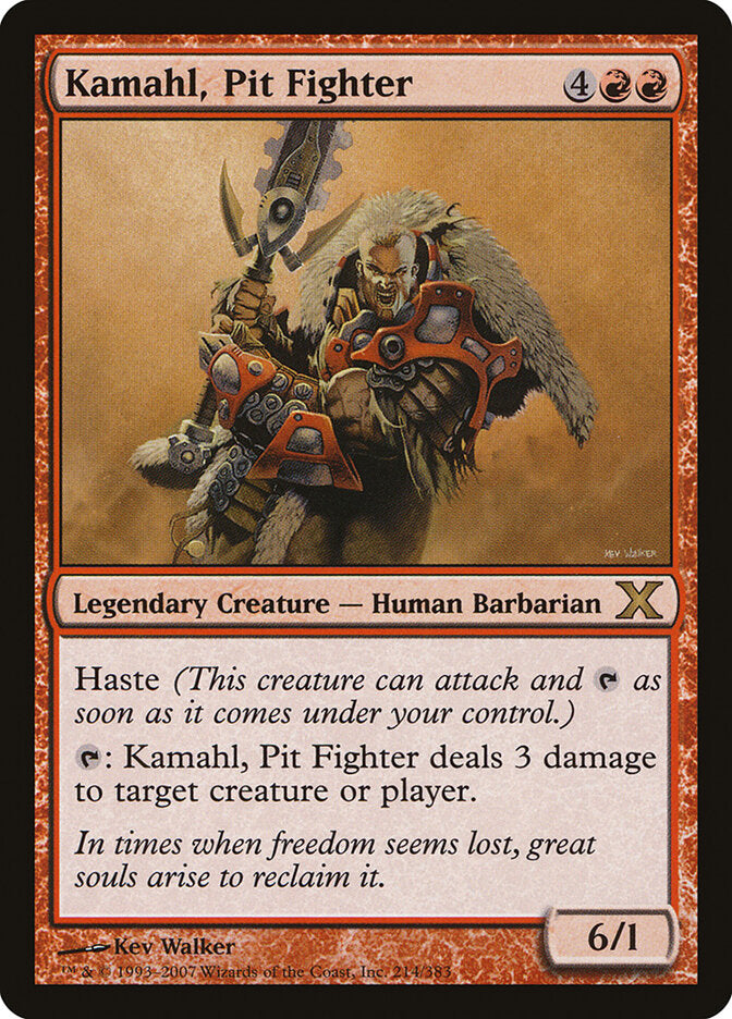 Kamahl, Pit Fighter (214) - Tenth Edition (10E)