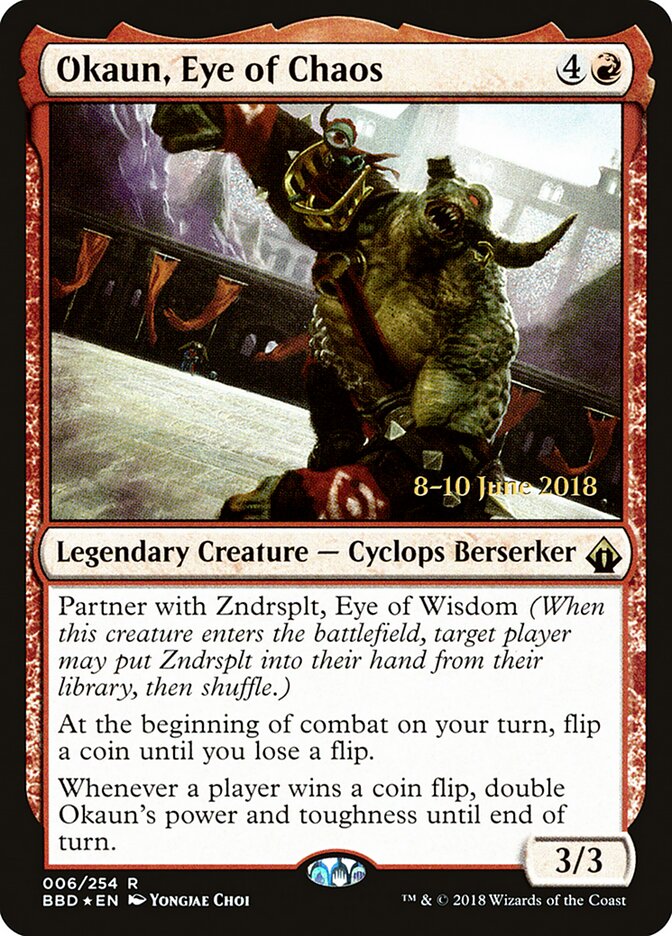 Okaun, Eye of Chaos (6s) - Battlebond Promos (PBBD)
