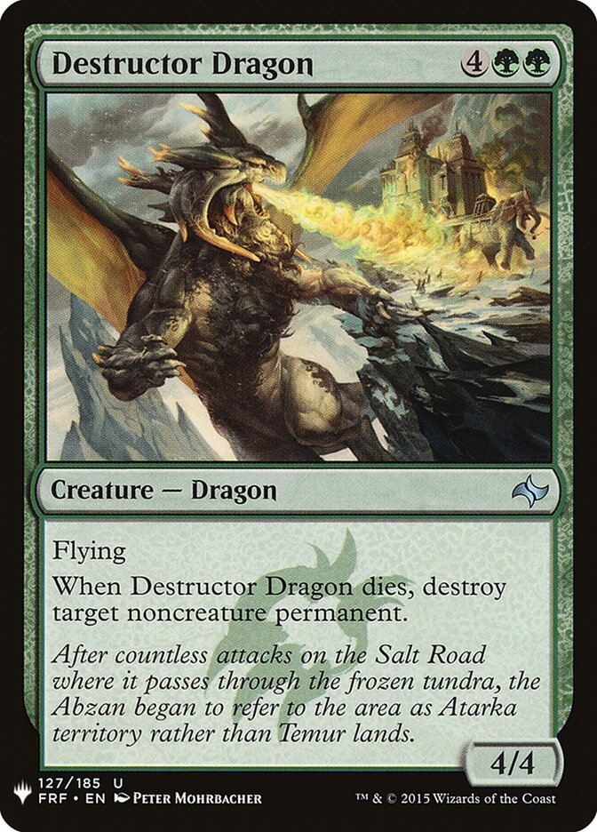 Destructor Dragon (FRF-127) - The List (PLST)