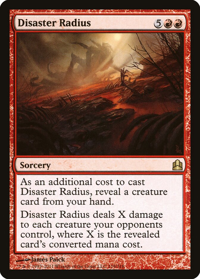 Disaster Radius (119) - Commander 2011 (CMD)
