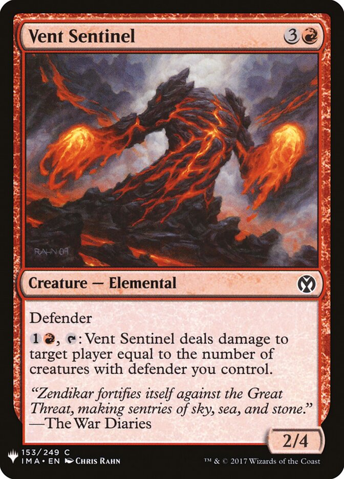 Vent Sentinel (IMA-153) - The List (PLST)