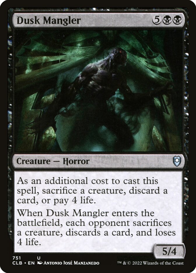 Dusk Mangler (751) - Commander Legends: Battle for Baldur's Gate (CLB)