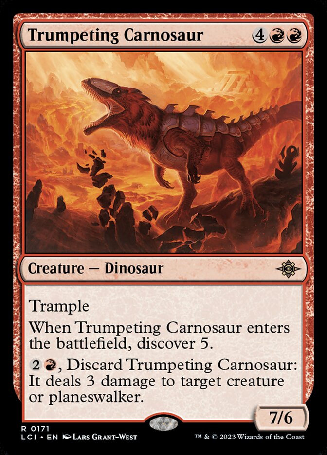 Trumpeting Carnosaur (171) - The Lost Caverns of Ixalan (LCI)