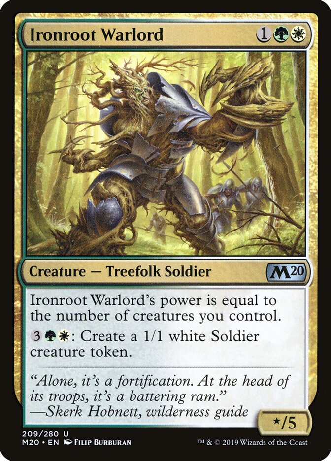 Ironroot Warlord (209) - Core Set 2020 (M20)