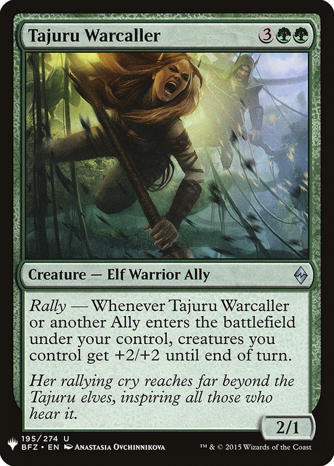 Tajuru Warcaller - The List (PLST)