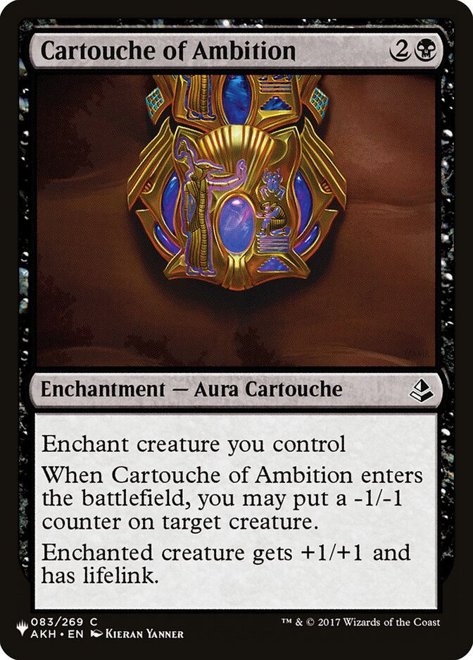 Cartouche of Ambition (AKH-83) - The List (PLST)