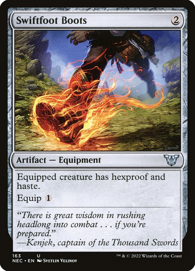 Swiftfoot Boots (163) - Neon Dynasty Commander (NEC)